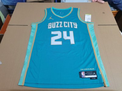 NBA Charlotte Hornets 24 Brandon Miller City Edition Swingman Maillot Teal